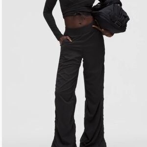 lululemon athletica Black Wide Leg Pants Estudio